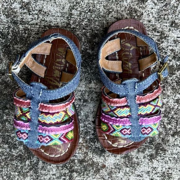 Sam Edelman Gigi Nancy Sandals‎ Blue Size 7 - Picture 3 of 6